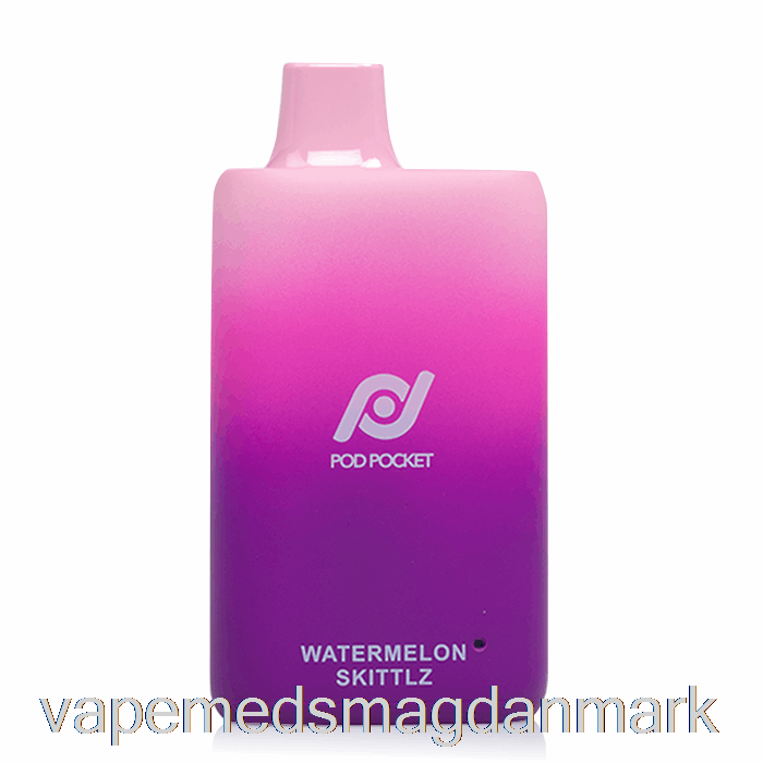 Vape Væske Pod Lomme 7500 0% Nul Nikotin Engangs Vandmelon Skittlz